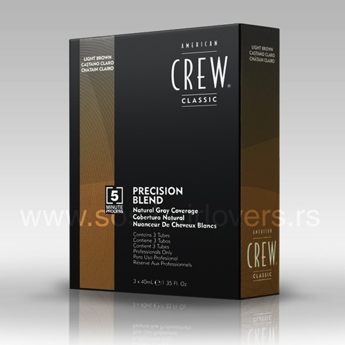 American Crew PRECISION BLEND MEDIUM ASH-Boja za kosu za muškarce pepeljasto svetlo smeđa