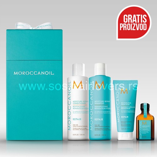 Moroccanoil SET BOX MOISTURE REPAIR-Poklon ulje u setu proizvoda za oporavak kose