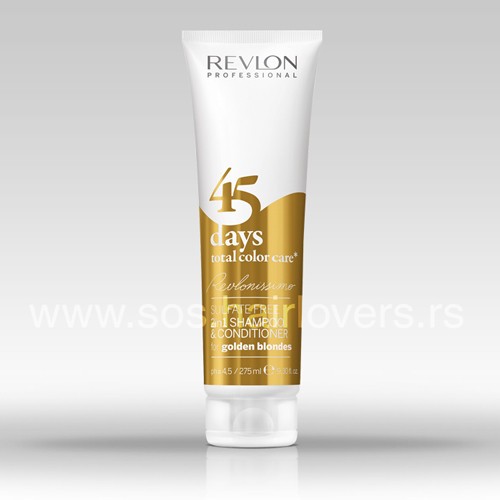 Revlonissimo 45 days GOLDEN BLONDES-2 u 1 šampon i regenerator za farbanu kosu