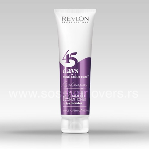 Revlonissimo 45 days ICE BLONDES-2 u 1 šampon i regenerator za farbanu kosu
