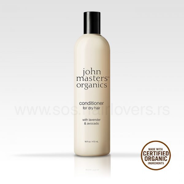 John Masters Organics Lavender and Avocado organski kondicioner za suvu kosu 473ml