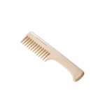 Acca Kappa BEECH WOOD COMB WITH HANDLE. COARSE TEETH.