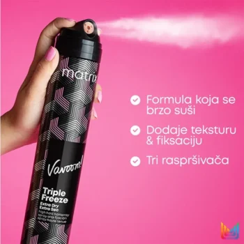 Matrix Vavoom Triple Freeze Extra Dry Hold Hairspray 300ml 2