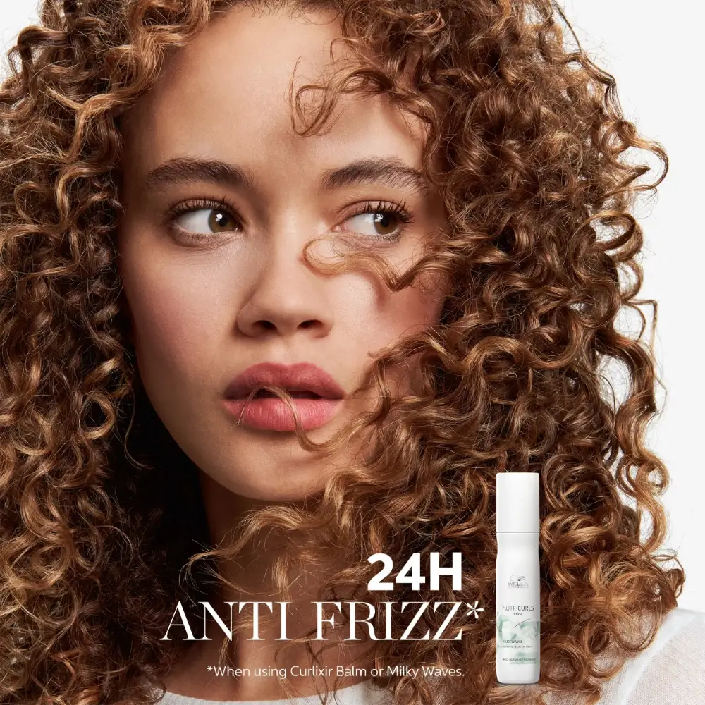 Wella-Professionals-Nutricurls-Waves-Milky-Spray-150-ml-3 definisani talasi i lokne bez frizza 24h efekat Wella Nutricurls Waves Milky Spray za stilizovanje kose