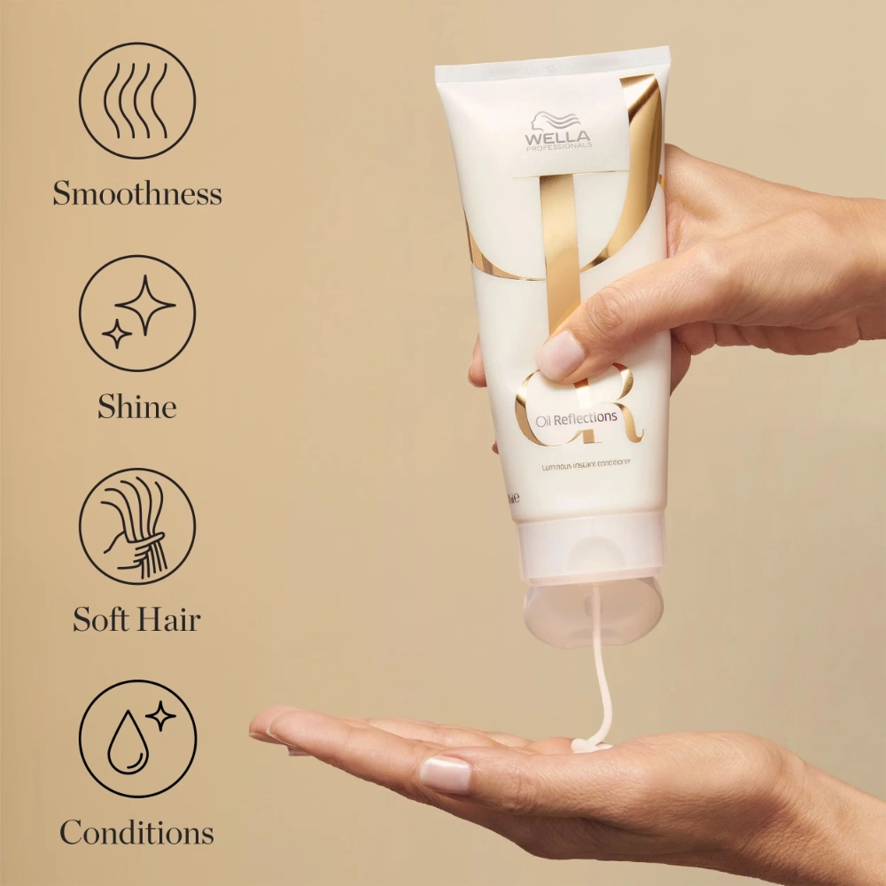 Wella-Professionals-Oil-Reflections-Conditioner-200-ml-4 Wella Professionals Oil Reflections regenerator za sjaj kose i glatkoću - luksuzna nega sa kamelijom