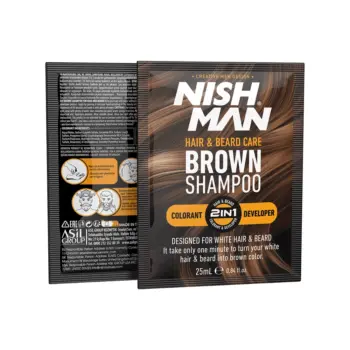 Nishman Color Shampoo Brown 10x25ml