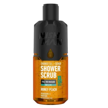 Nishman Shower & Scrub Honey Peach 480ml
